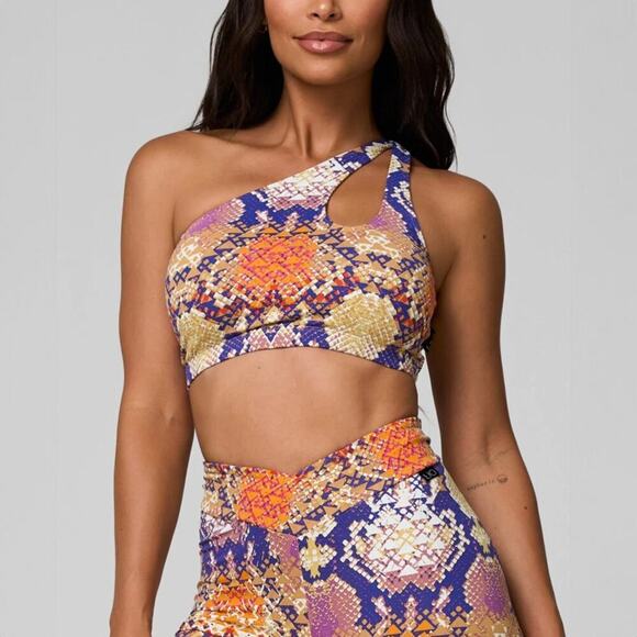 Lici Fit Chakra Multicolor Snake Sportsbra Leggings Matching Workout Set - Picture 1 of 10